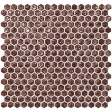 Мозаика 30*28,5 Dwell Rust Hexagon Gold 